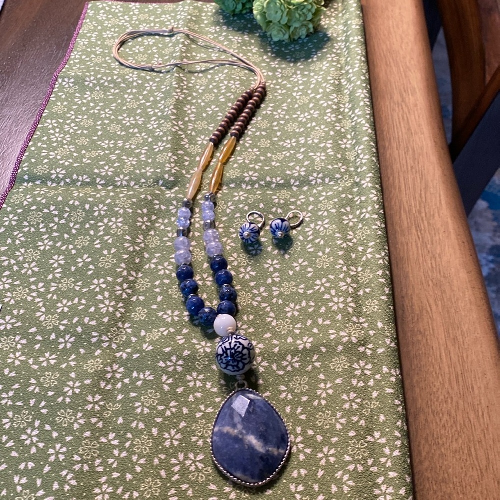 Necklace and matching earrings